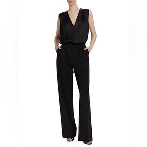 Saks 5th Ave Pleated Wide Leg High Rise Trouser Pants Cotton Size 2 S5A